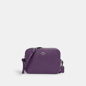 NWT COACH Mini Camera Bag purple dark amethyst 87734